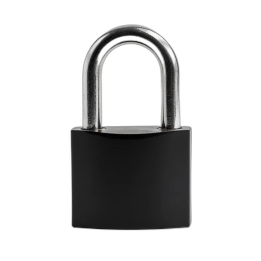 jewelry, close-up, image, padlock, black, metal, body, silver transparent PNG cut-out