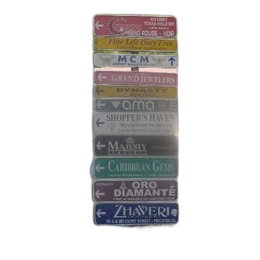 jewelry, pastel, signpost, various, signs, pointing, different, stores transparent PNG cut-out