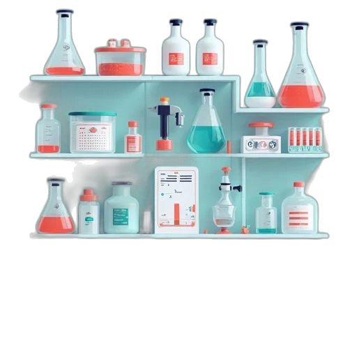 pastel, set, laboratory, icons transparent PNG cut-out