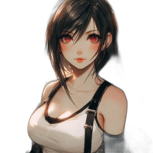 dress, staff, face, weapon transparent PNG cut-out