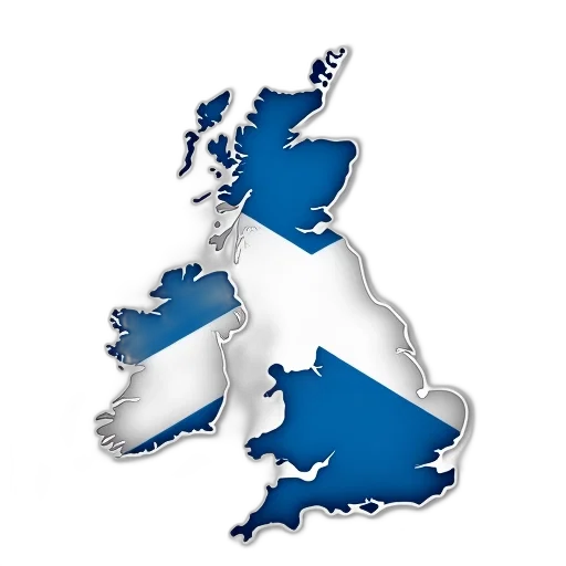 united, kingdom, scotland, flag, outline, stickers transparent PNG cut-out