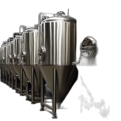 stainless, steel, containers, making transparent PNG cut-out