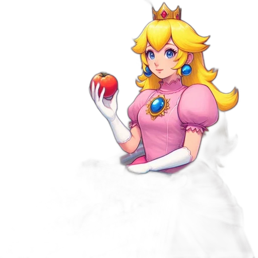 crown, staff, dress, jewelry, pixel art, concept art, fantasy art, 3d render transparent PNG cut-out