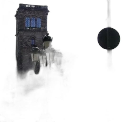 building, umbrella, staff, robot, concept art, photorealistic, 3d render, fantasy art transparent PNG cut-out