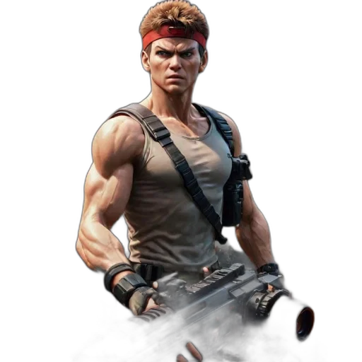 weapon, staff, concept art, 3d render, comic book art, photorealistic, muscular, character transparent PNG cut-out