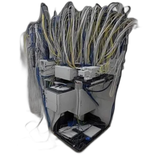 mask, robot, face, crown, cyberpunk, comic book art, 3d render, concept art transparent PNG cut-out