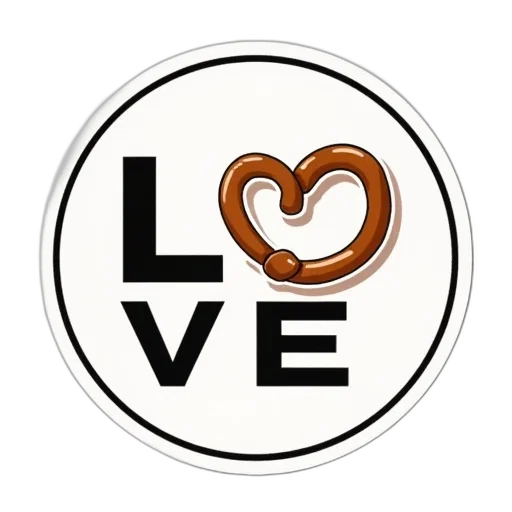 jewelry, food, circular, sticker, word, love, bold, sans-serif transparent PNG cut-out