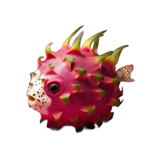 creature, dragon, crown, flower, concept art, 3d render, pixel art, fantasy art transparent PNG cut-out
