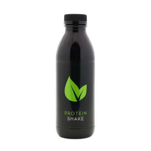 bottle, organic, non-alcoholic, vegan-friendly, protein, shake, green, leaf transparent PNG cut-out