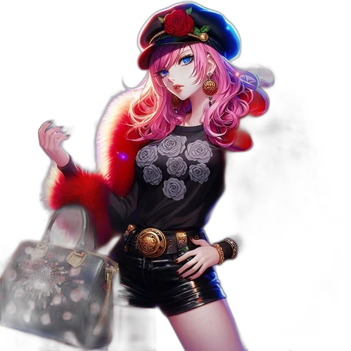dress, crown, weapon, fantasy art, concept art, anime, pixel art, dark transparent PNG cut-out