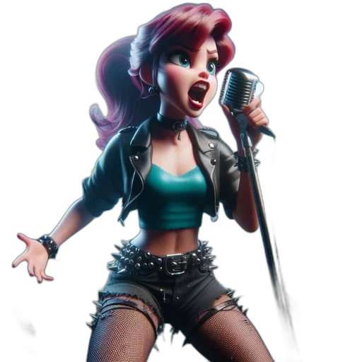 concept art, comic book art, 3d render, cyberpunk, animated, woman, fiery, red transparent PNG cut-out