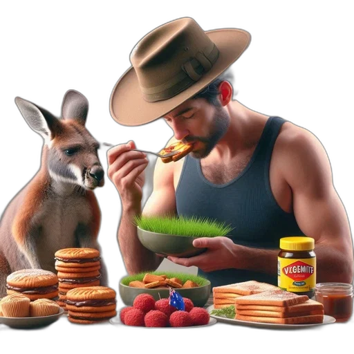 food, animal, hat, creature, concept art, photorealistic, oil painting, fantasy art transparent PNG cut-out