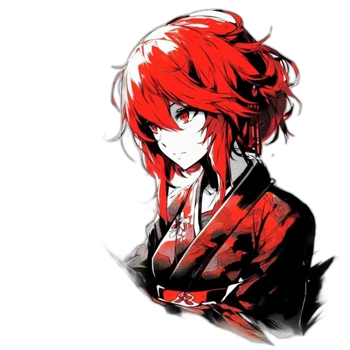 jacket, face, staff, weapon, anime, pixel art, concept art, cartoon transparent PNG cut-out