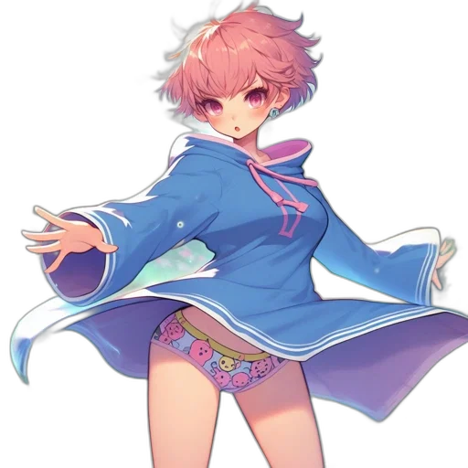 staff, jacket, dress, weapon, anime, pixel art, concept art, fantasy art transparent PNG cut-out