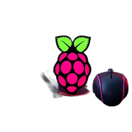 3d render, pixel art, vaporwave, cyberpunk, neon, raspberry, background, including transparent PNG cut-out