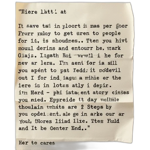 letter, martina, about, idea transparent PNG cut-out