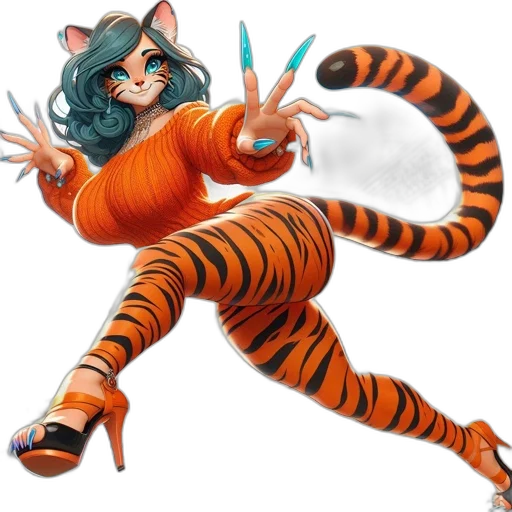 animal, staff, creature, concept art, fantasy art, watercolor, cartoon, feline-humanoid transparent PNG cut-out