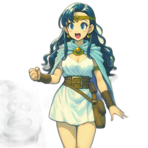 dress, staff, sword, weapon, concept art, fantasy art, pixel art, anime transparent PNG cut-out