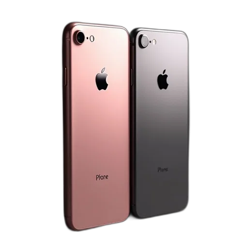 3d render, pastel, apple, iphone transparent PNG cut-out