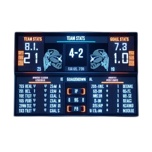 digital, scoreboard, displaying, hockey, game, two, teams, team transparent PNG cut-out