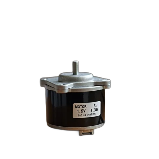 robot, small, electric, motor, black, silver, casing, placed transparent PNG cut-out