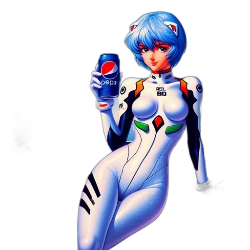 robot, dress, concept art, 3d render, comic book art, pixel art, outer space, blue transparent PNG cut-out