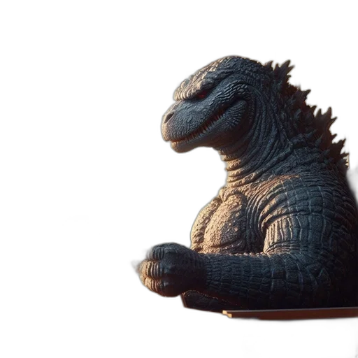 dragon, creature, animal, 3d render, concept art, photorealistic, anthropomorphic, godzilla transparent PNG cut-out