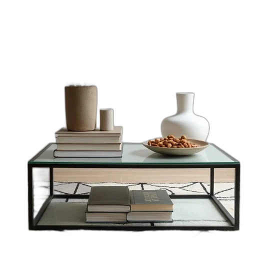 furniture, 3d render, photorealistic, earth tones, monochrome, green, modern, glass transparent PNG cut-out
