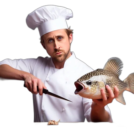 food, staff, animal, hat, photorealistic, concept art, 3d render, chef transparent PNG cut-out