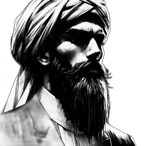 face, comic book art, pencil sketch, photorealistic, cartoon, man, side, profile transparent PNG cut-out