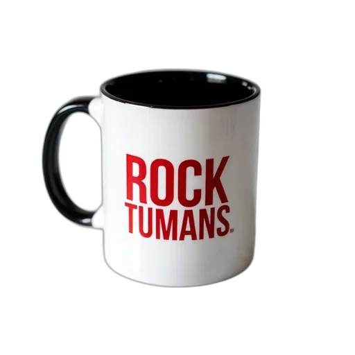 white, coffee, mug, black, interior, red, text, side transparent PNG cut-out