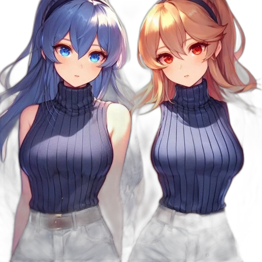 dress, robot, anime, pixel art, watercolor, 3d render, blue, monochrome transparent PNG cut-out