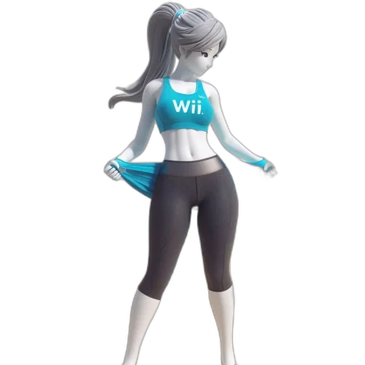 dress, concept art, 3d render, pixel art, fantasy art, monochrome, blue, animated transparent PNG cut-out