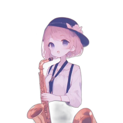 staff, weapon, animal, creature, anime, pixel art, vaporwave, watercolor transparent PNG cut-out