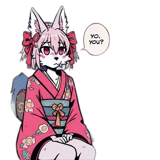 dress, creature, staff, anime, concept art, vaporwave, pixel art, monochrome transparent PNG cut-out