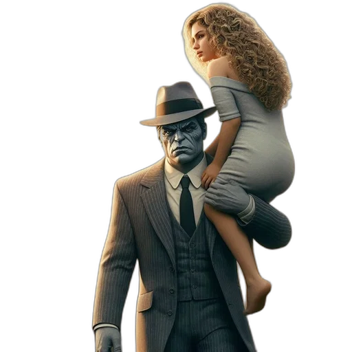 concept art, golden, wheat, field, towering, figure, holds, unconscious transparent PNG cut-out
