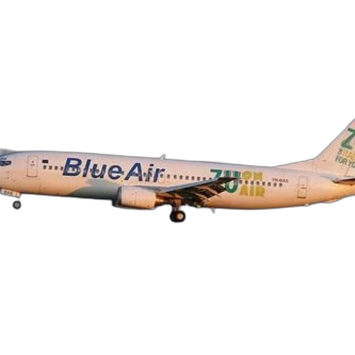 blueair, airplane, taking, off, airport, scenic, background transparent PNG cut-out