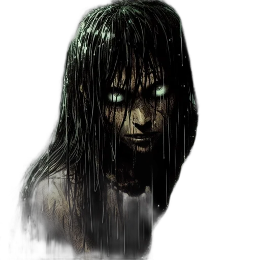 face, creature, mask, hair, concept art, comic book art, fantasy art, photorealistic transparent PNG cut-out