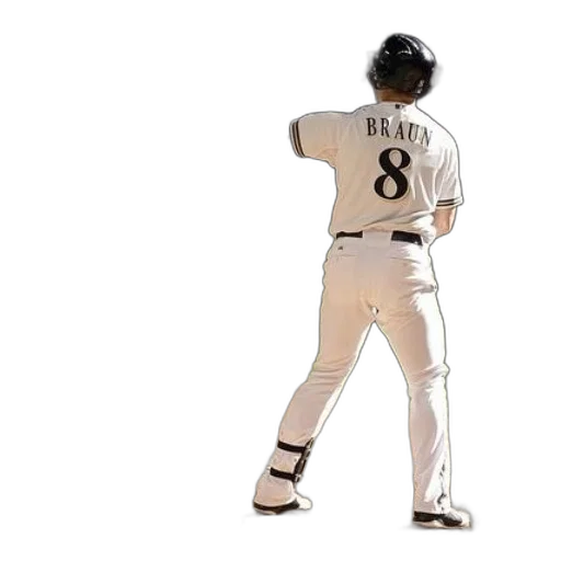 baseball, player, name, braun transparent PNG cut-out