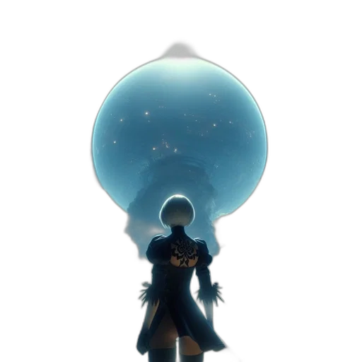 staff, sword, crown, umbrella, concept art, fantasy art, 3d render, anime transparent PNG cut-out
