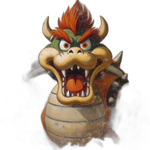 dragon, creature, crown, mask, concept art, fantasy art, watercolor, 3d render transparent PNG cut-out