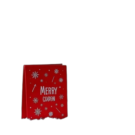 two, red, christmas, cards, front, brick, wall, merry transparent PNG cut-out
