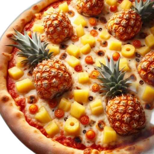 food, crown, 3d render, photorealistic, pizza, base, thin, golden-brown transparent PNG cut-out