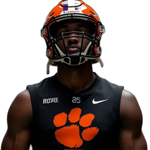 clemson, basketball, player, wearing transparent PNG cut-out