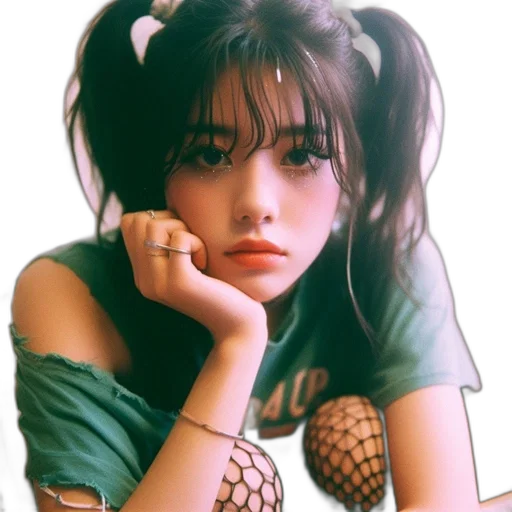 face, dress, dragon, creature, photorealistic, anime, vaporwave, oil painting transparent PNG cut-out