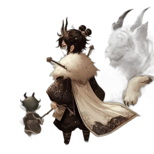 dragon, mask, creature, concept art, fantasy art, 3d render, pixel art, earth tones transparent PNG cut-out
