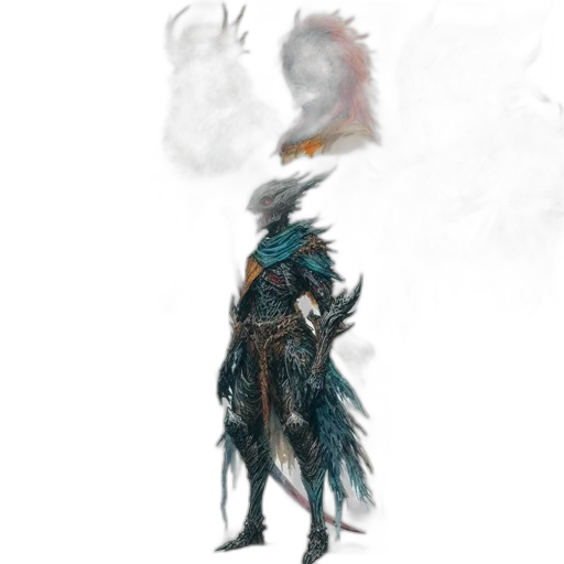 dragon, staff, mask, sword, concept art, fantasy art, pixel art, watercolor transparent PNG cut-out
