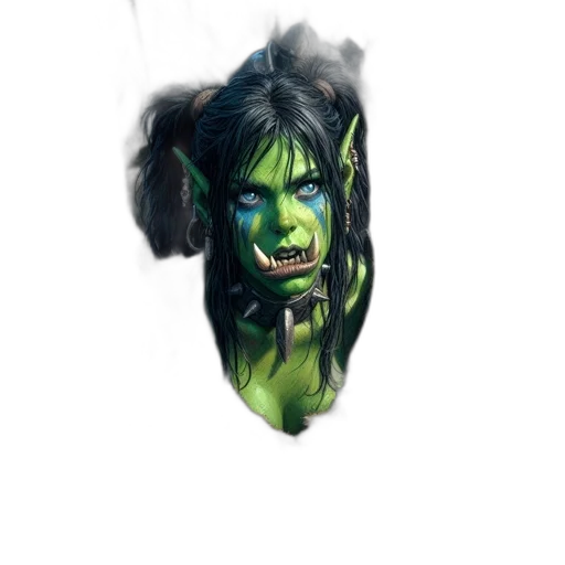 creature, mask, face, staff, fantasy art, concept art, comic book art, photorealistic transparent PNG cut-out