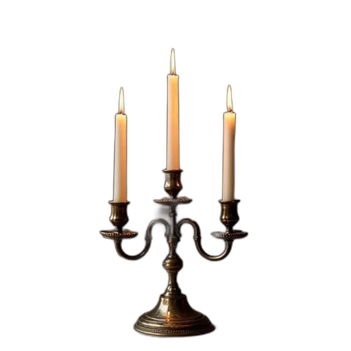 jewelry, furniture, crown, photorealistic, 3d render, three, candles, metal transparent PNG cut-out