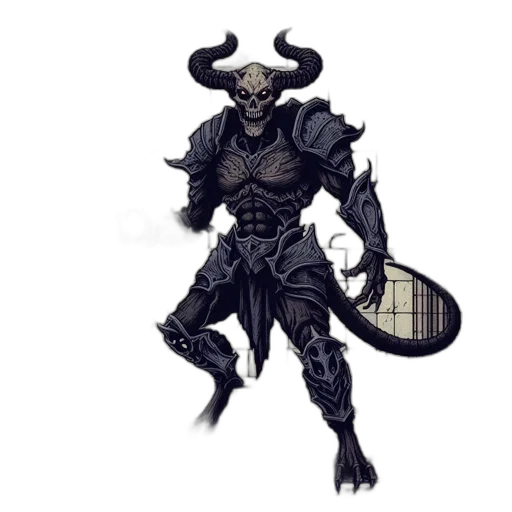 staff, mask, concept art, fantasy art, pixel art, comic book art, dark, monochrome transparent PNG cut-out